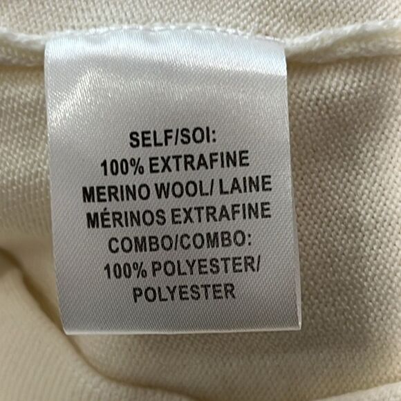 NWT Tanya Taylor Elona Wool Knit Top in Chalk Medium - Picture 13 of 14